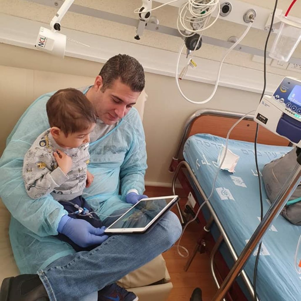 Noam Gabay and his father