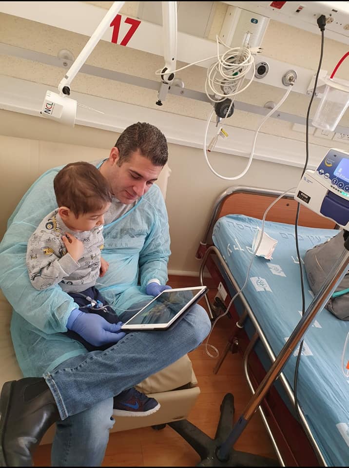 Noam Gabay and his father